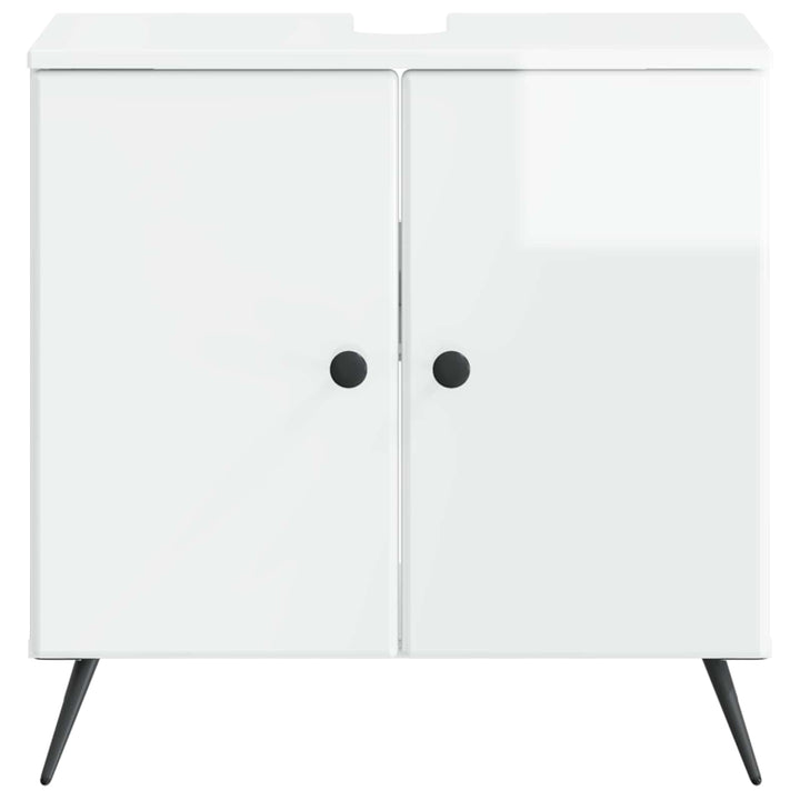 Badeværelsesskabsunder BREDA Hvid højglans 59,5 x 31,5 x 59 cm