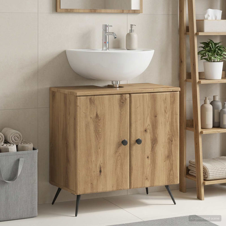Badeværelsesskabsunder BREDA Artisan-eg 59,5 x 31,5 x 59 cm