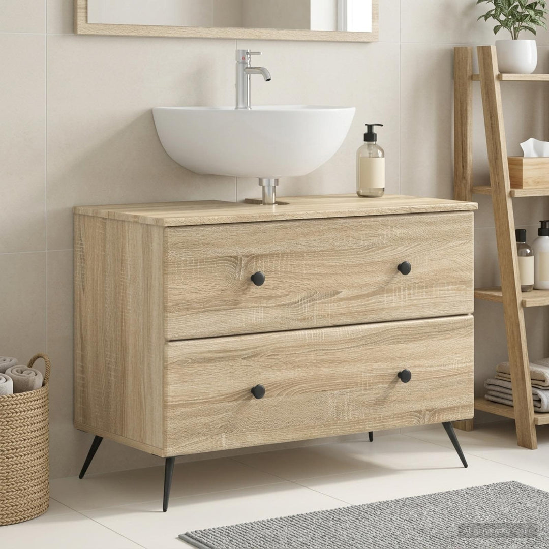 Badeværelsesskabsunder BREDA Sonoma-eg 82 x 41 x 59 cm