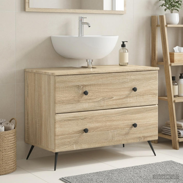 Badeværelsesskabsunder BREDA Sonoma-eg 82 x 41 x 59 cm