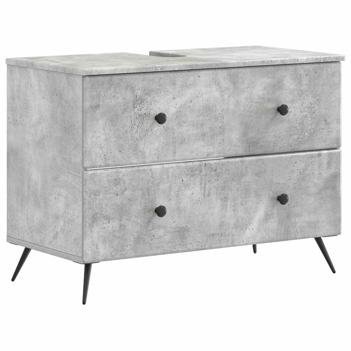 Badeværelsesskabsunder BREDA Betongrå 82 x 41 x 59 cm