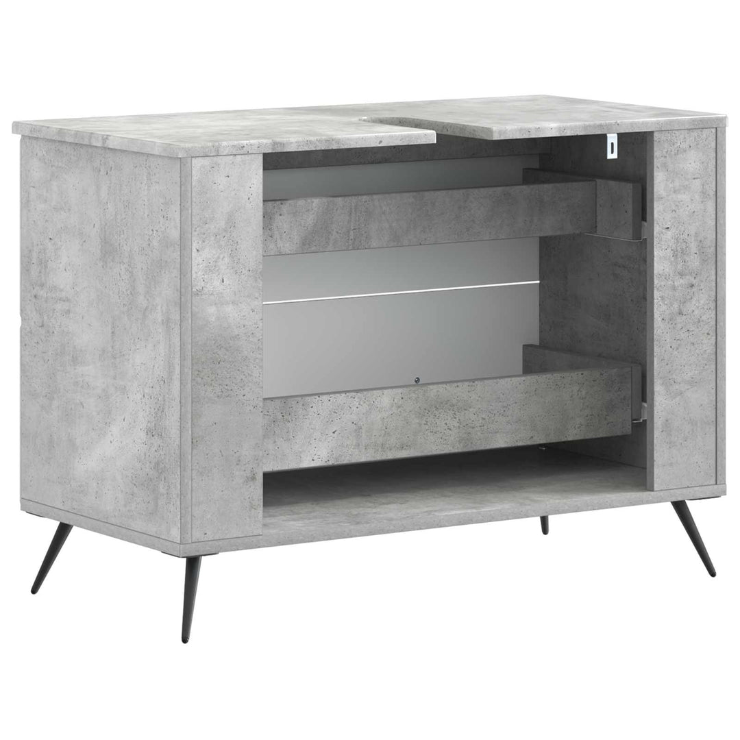 Badeværelsesskabsunder BREDA Betongrå 82 x 41 x 59 cm
