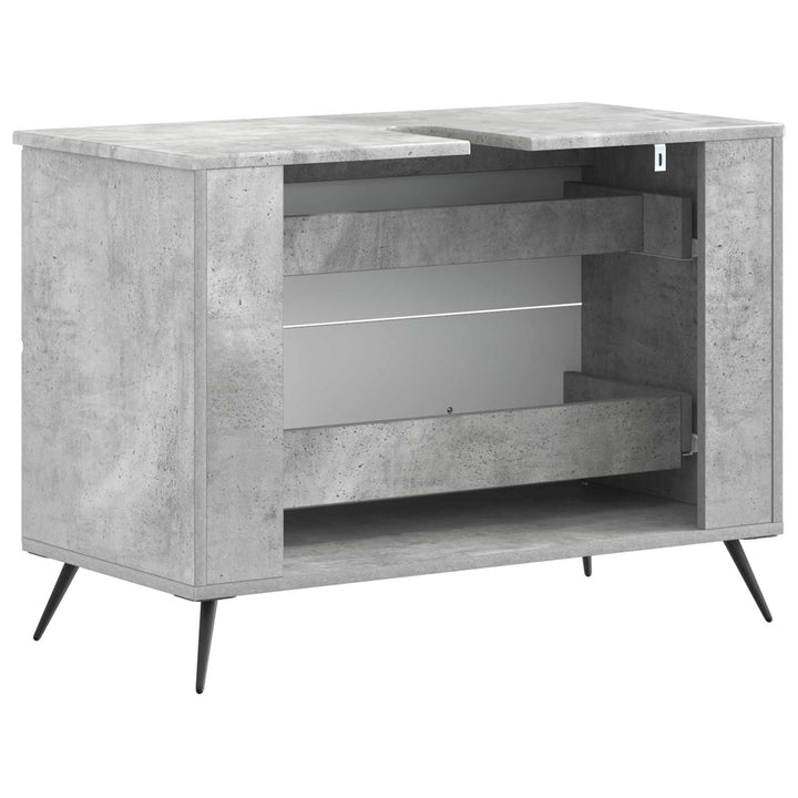Badeværelsesskabsunder BREDA Betongrå 82 x 41 x 59 cm
