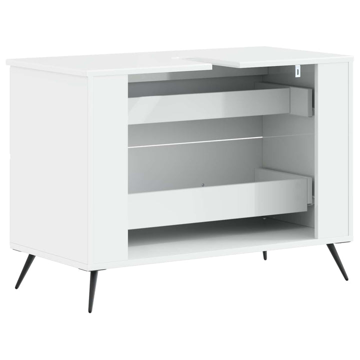 Badeværelsesskabsunder BREDA Hvid højglans 82 x 41 x 59 cm