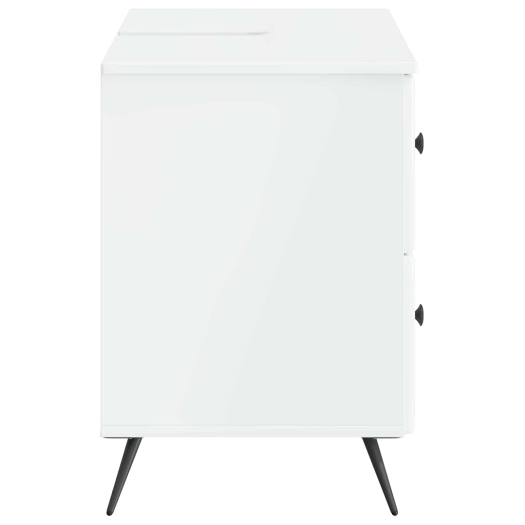 Badeværelsesskabsunder BREDA Hvid højglans 82 x 41 x 59 cm
