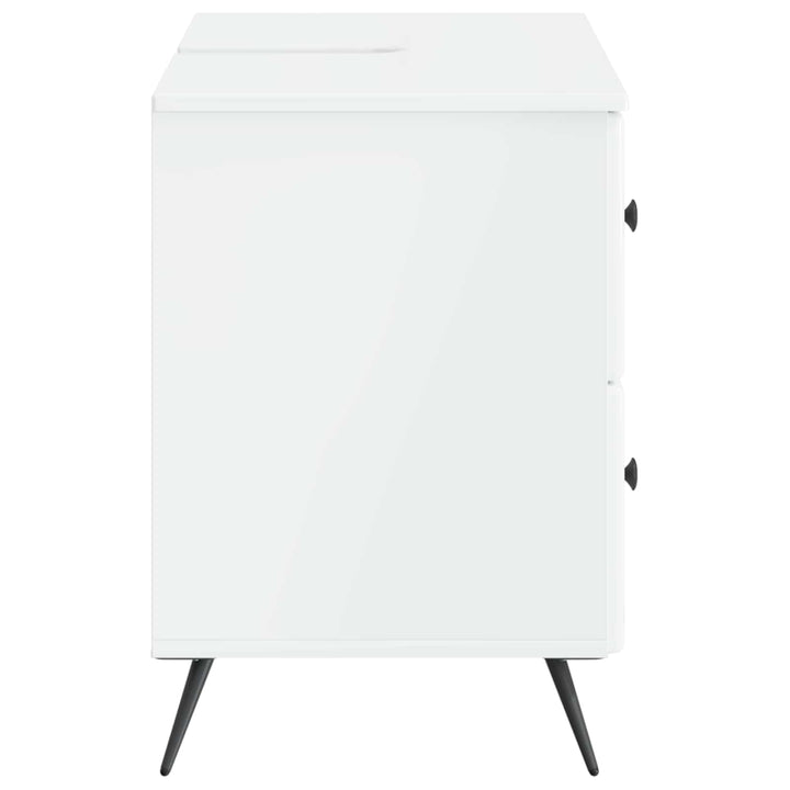 Badeværelsesskabsunder BREDA Hvid højglans 82 x 41 x 59 cm