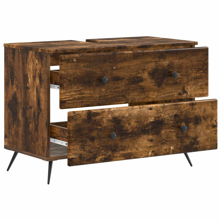 Badeværelsesskabsunder BREDA Røget eg 82 x 41 x 59 cm