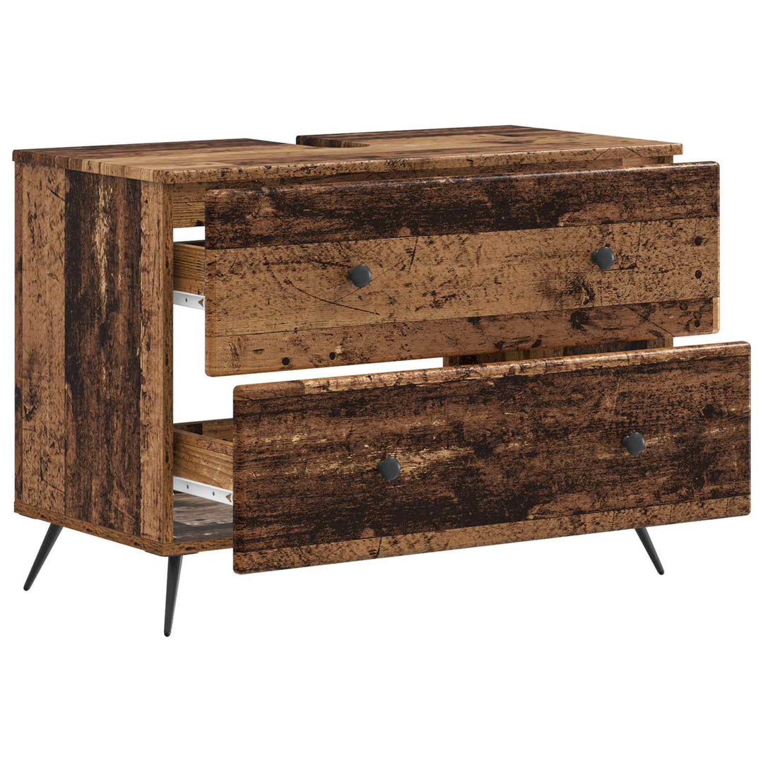 Badeværelsesskabsunder BREDA Gammelt træ 82 x 41 x 59 cm