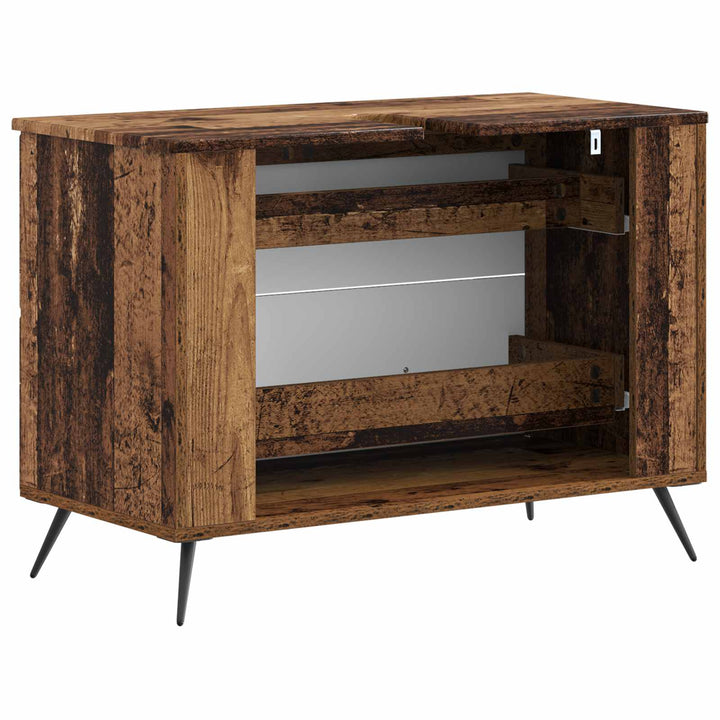 Badeværelsesskabsunder BREDA Gammelt træ 82 x 41 x 59 cm