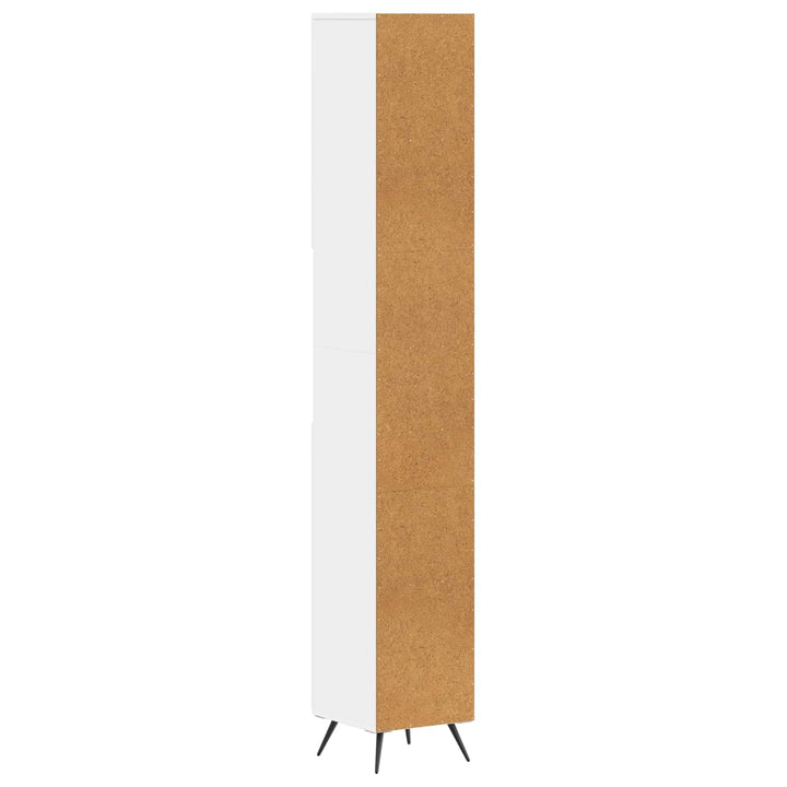 Badeværelsesskab med Åben Hylde BREDA Hvid 30 x 31 x 190 cm