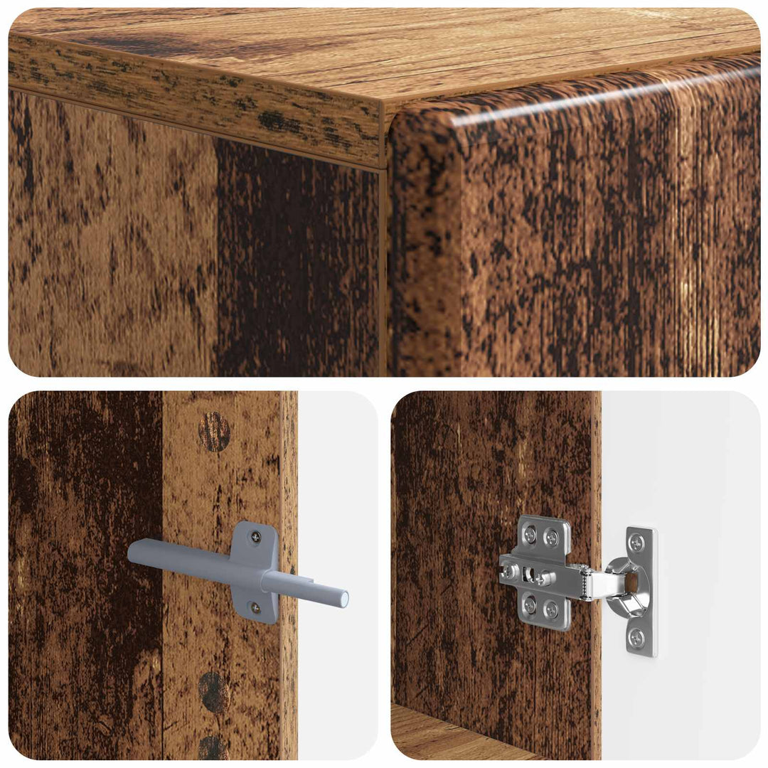 TV-skab Gammelt træ Konstrueret træ
