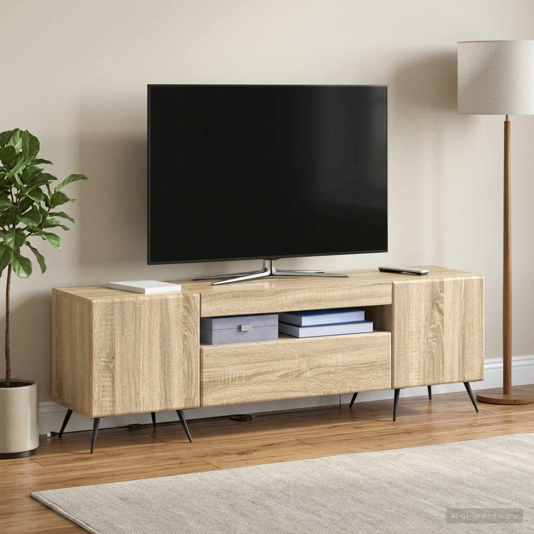 LED TV-skab Sonoma-eg Konstrueret træ