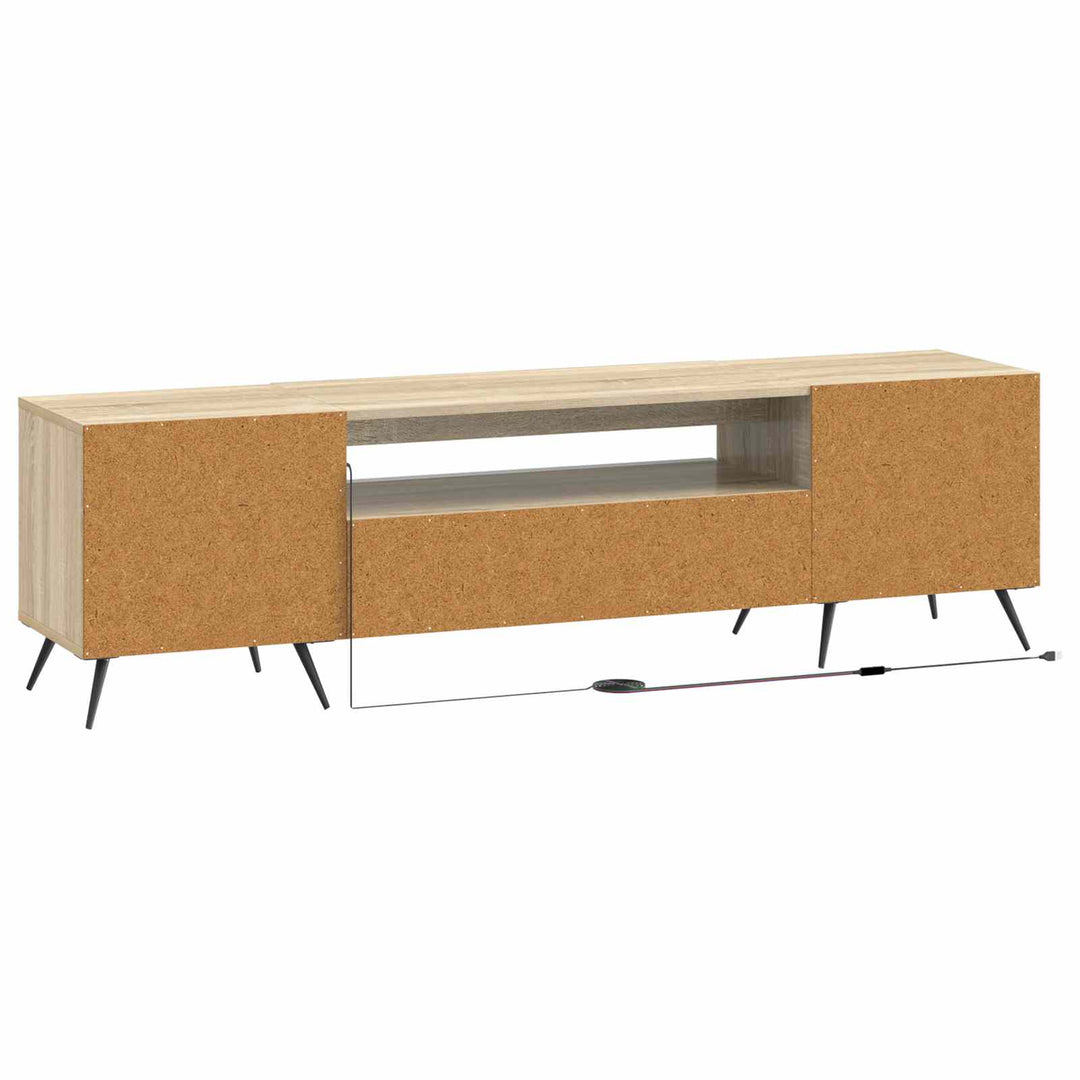 LED TV-skab Sonoma-eg Konstrueret træ