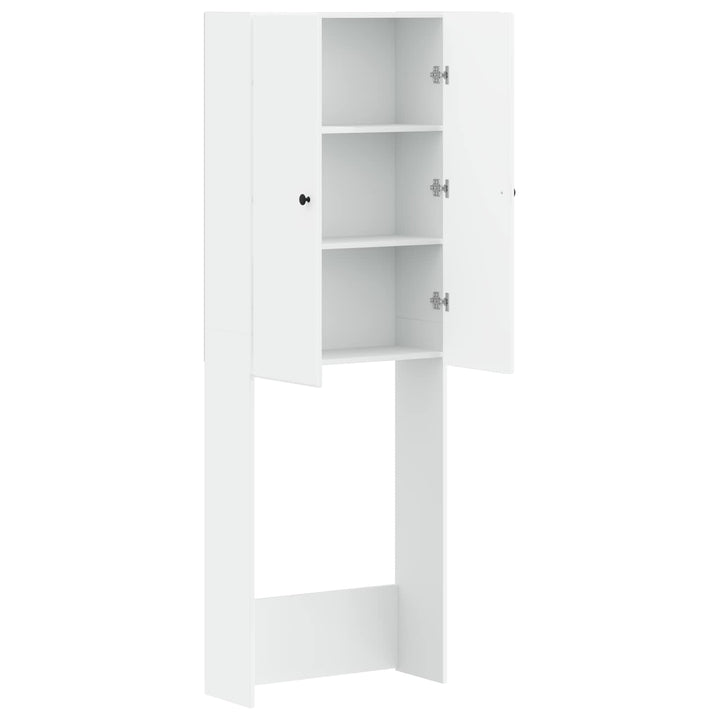 Toilet Skab BREDA Hvid 66 x 25,5 x 190 cm Konstrueret træ
