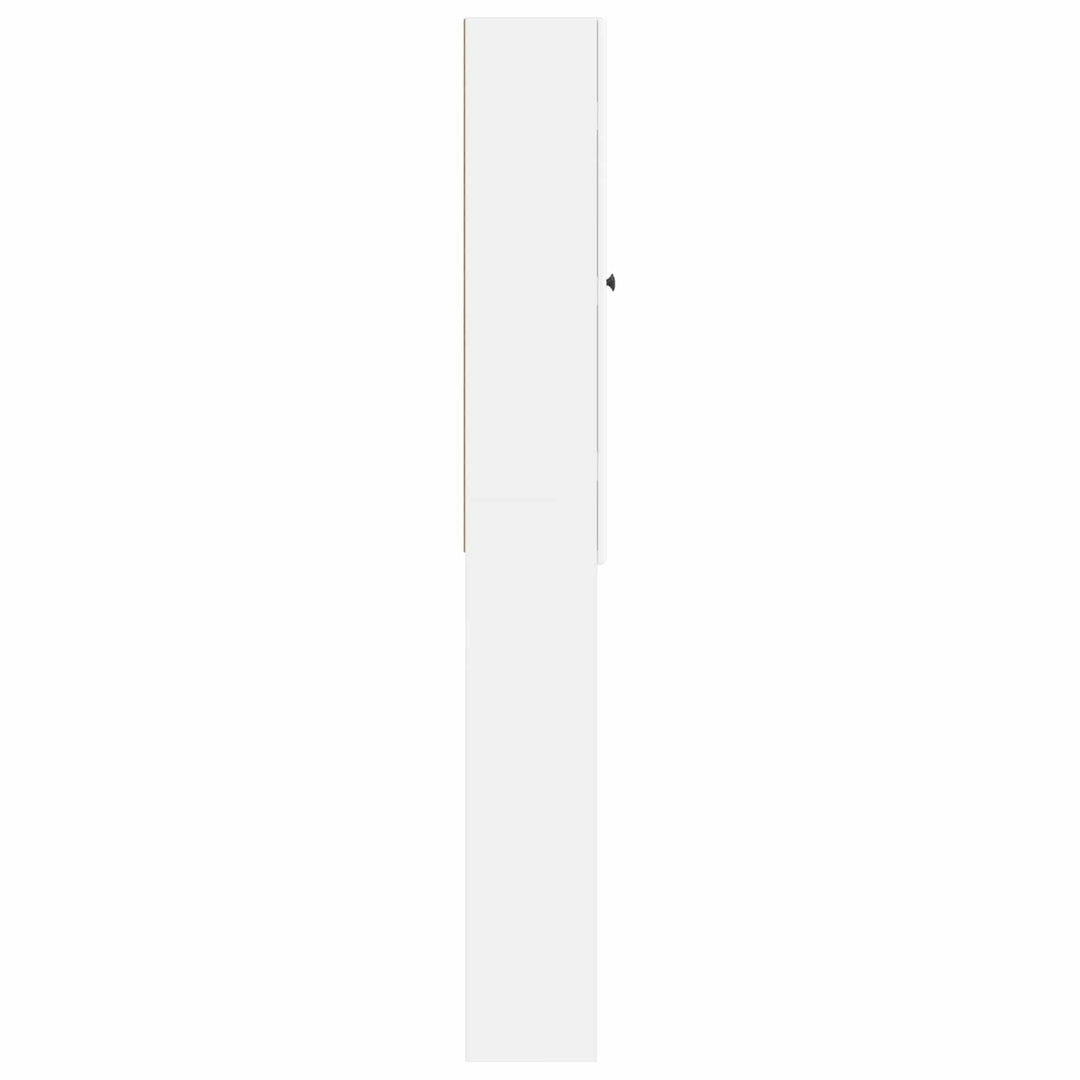 Toilet Skab BREDA Hvid 66 x 25,5 x 190 cm Konstrueret træ