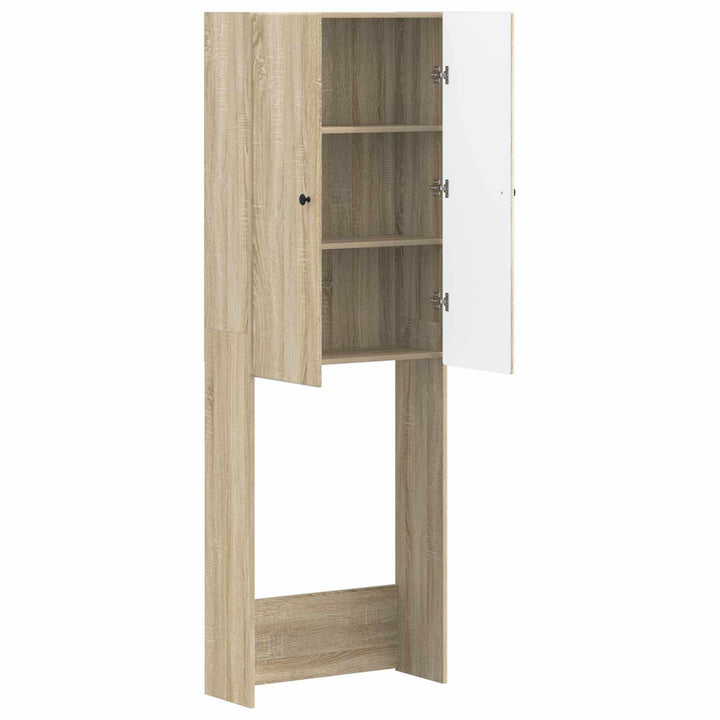 Toilet Skab BREDA Sonoma-eg 66 x 25,5 x 190 cm Konstrueret træ
