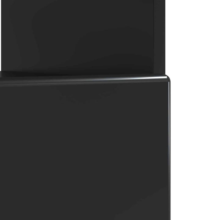 LED TV-skab Sort Konstrueret træ