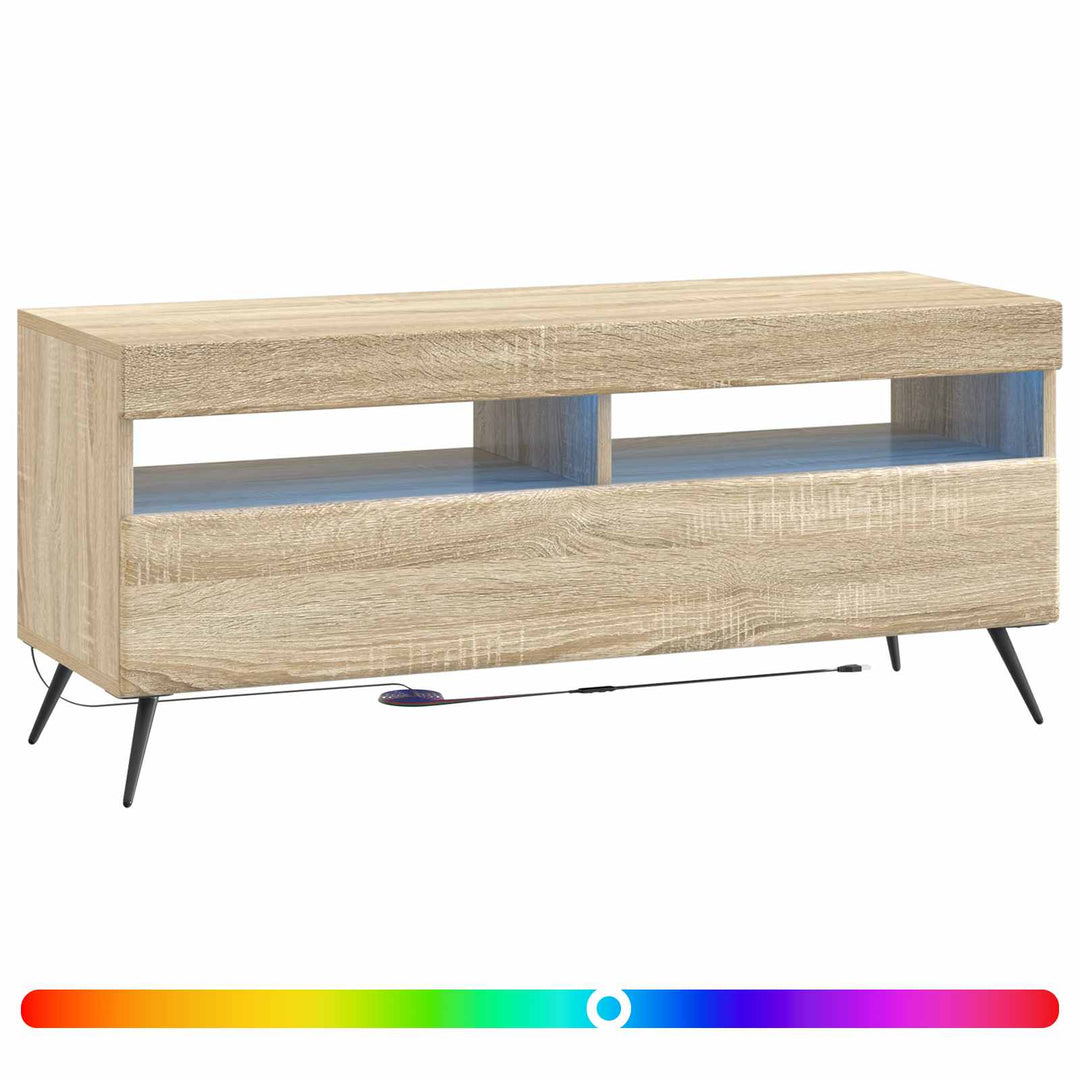LED TV-skab Sonoma-eg Konstrueret træ