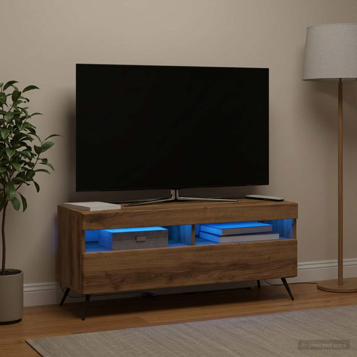 LED TV-skab Artisan-eg Konstrueret træ