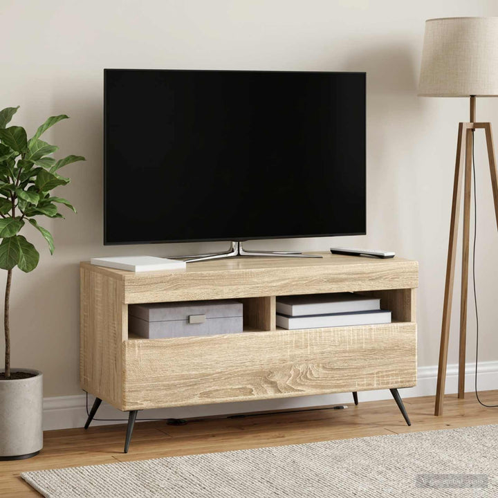 LED TV-skab Sonoma-eg Konstrueret træ