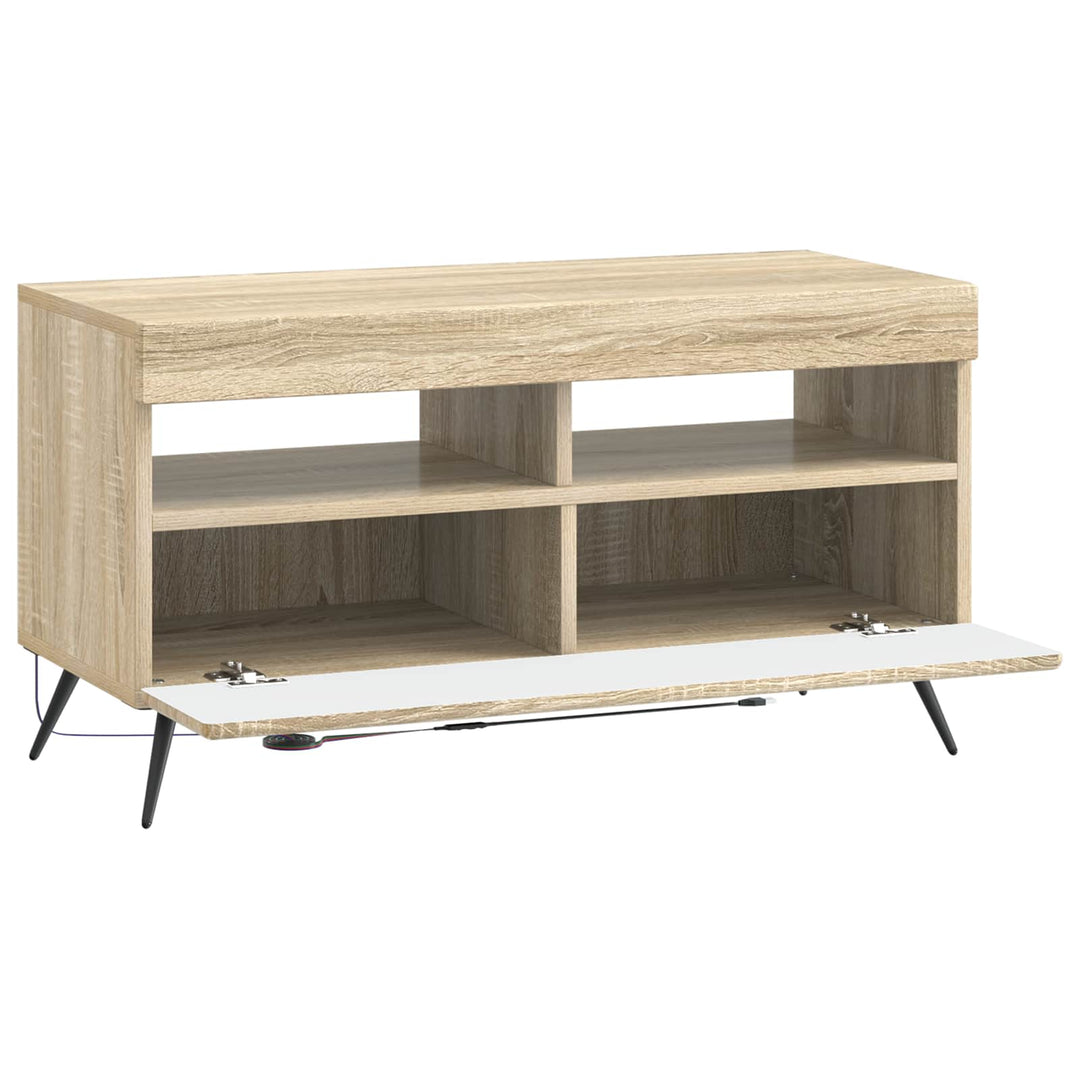 LED TV-skab Sonoma-eg Konstrueret træ