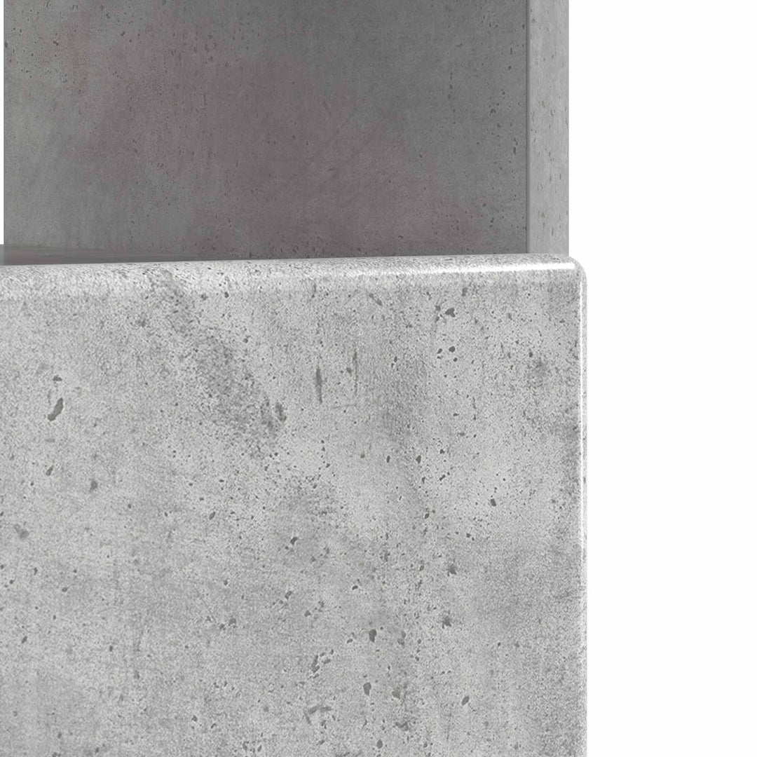 LED TV-skab Betongrå Konstrueret træ