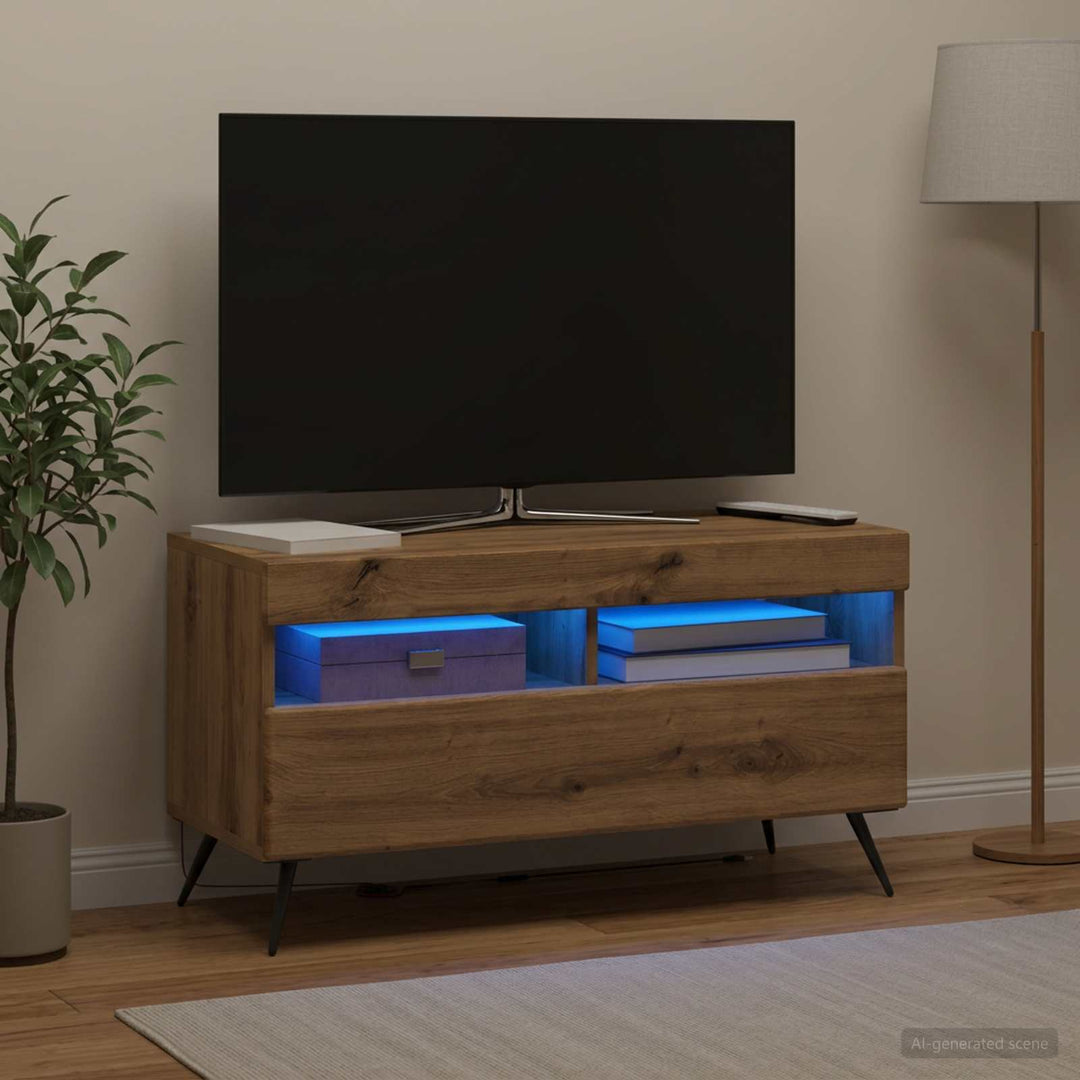 LED TV-skab Artisan-eg Konstrueret træ