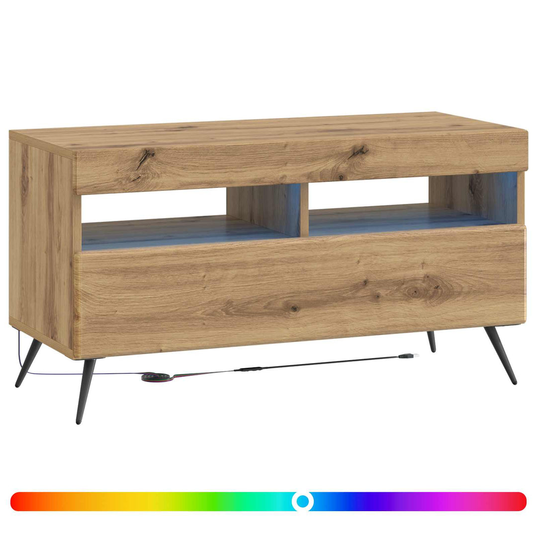 LED TV-skab Artisan-eg Konstrueret træ