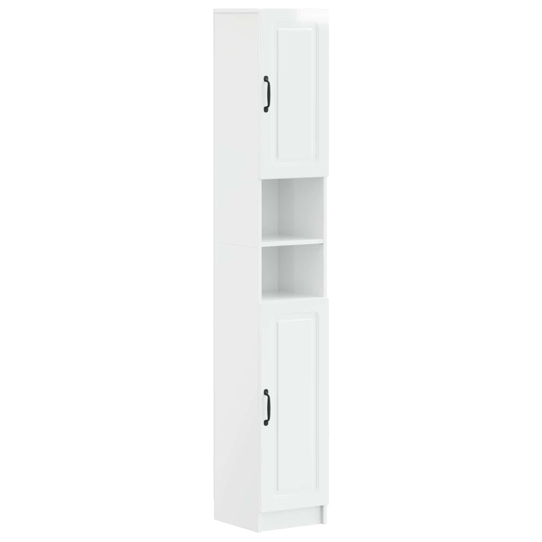 Badeværelsesskab med Åben Hylde UTRECHT Hvid højglans