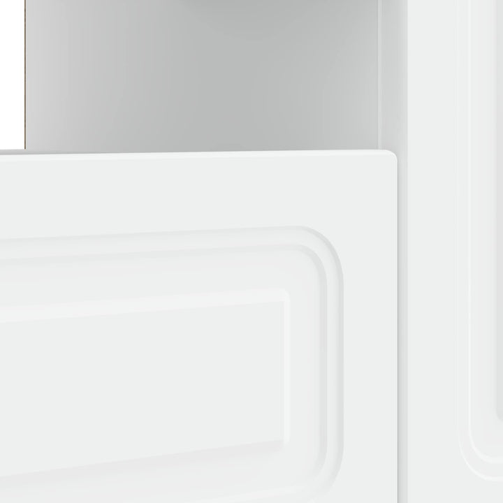 LED TV-skab Hvid Konstrueret træ