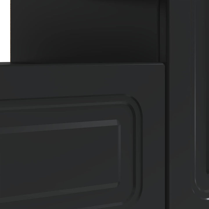 LED TV-skab Sort Konstrueret træ