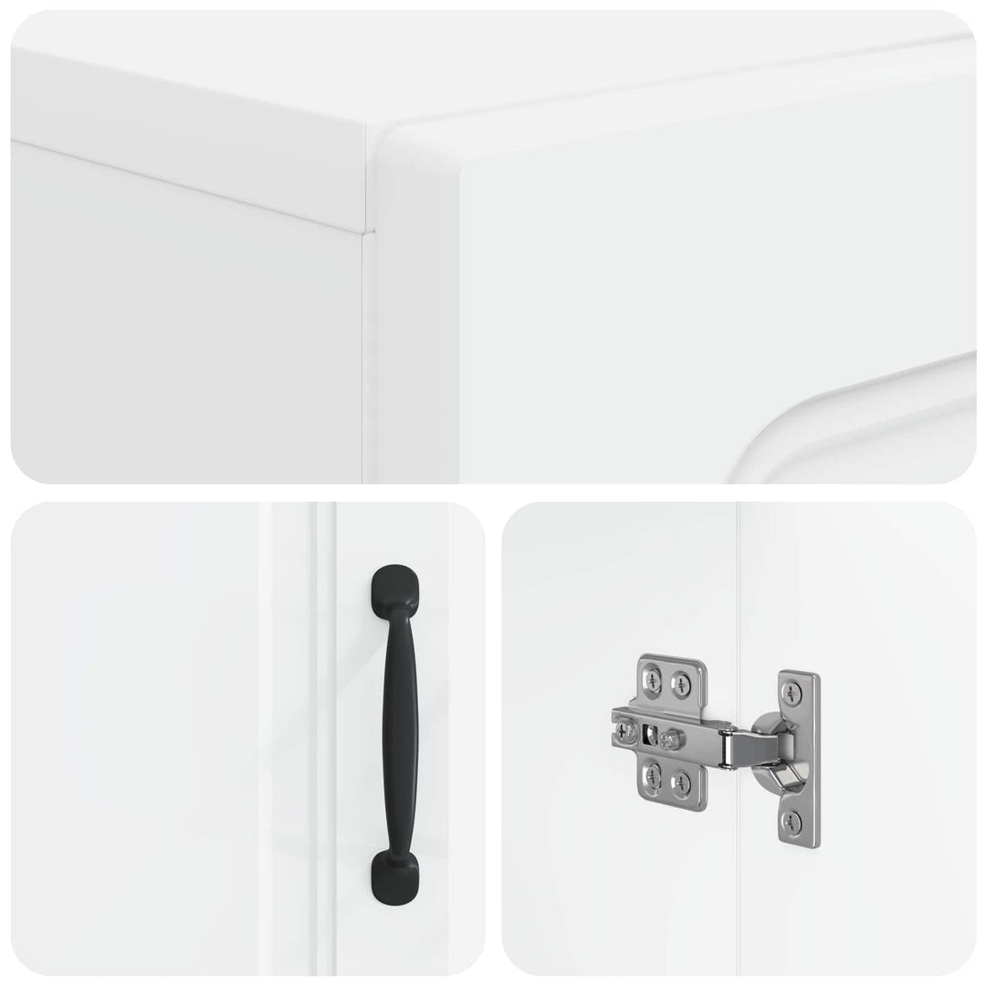 Toilet Skab UTRECHT Hvid 66 x 25,5 x 190 cm Konstrueret træ