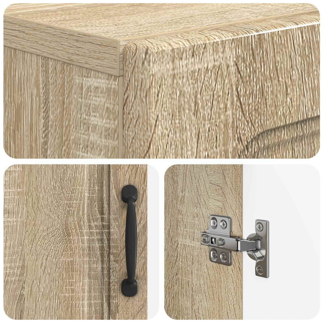 Toilet Skab UTRECHT Sonoma-eg 66 x 25,5 x 190 cm