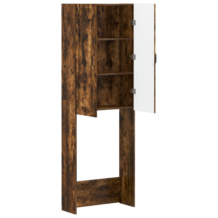 Toilet Skab UTRECHT Røget eg 66 x 25,5 x 190 cm Konstrueret træ