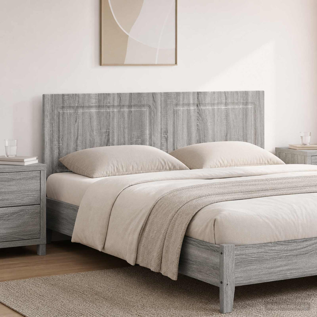 Væghængt hovedgærde UTRECHT Grå Sonoma Konstrueret træ