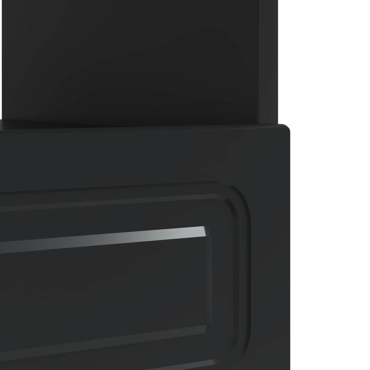 LED TV-skab Sort Konstrueret træ