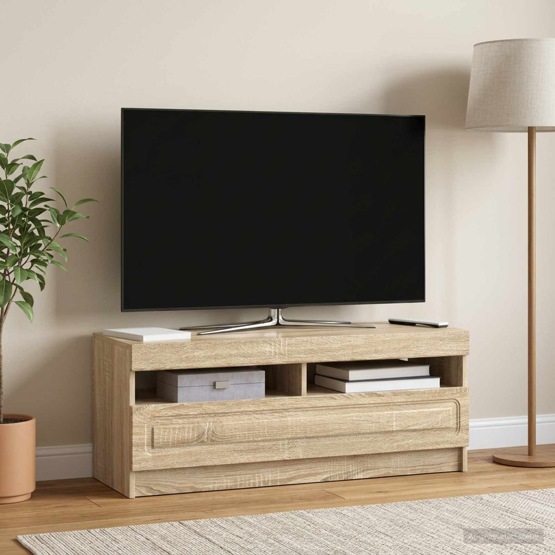 LED TV-skab Sonoma-eg Konstrueret træ