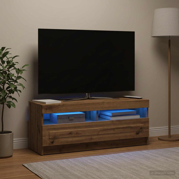 LED TV-skab Artisan-eg Konstrueret træ