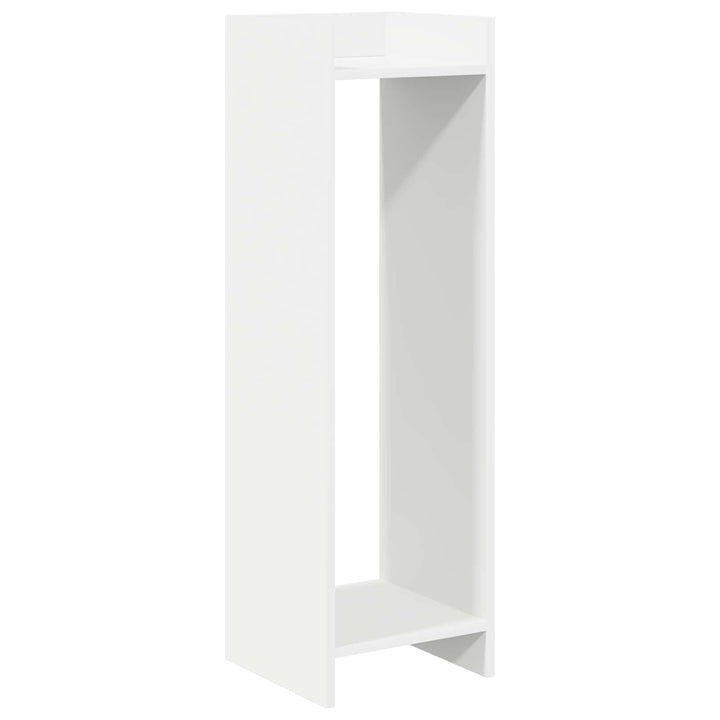 Planteholder med hylde Hvid 30 x 30 x 100 cm Konstrueret træ