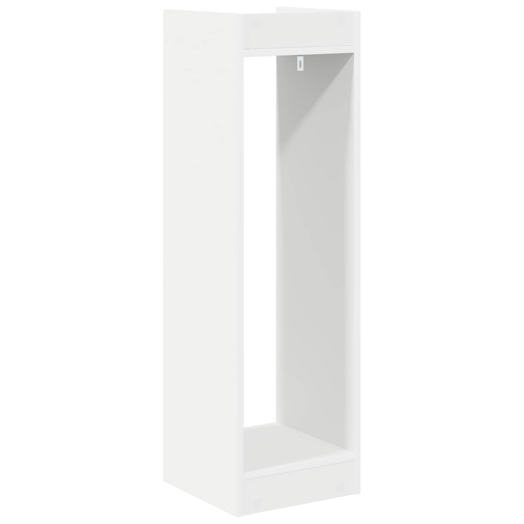 Planteholder 2 pcs Hvid 30 x 30 x 100 cm Konstrueret træ