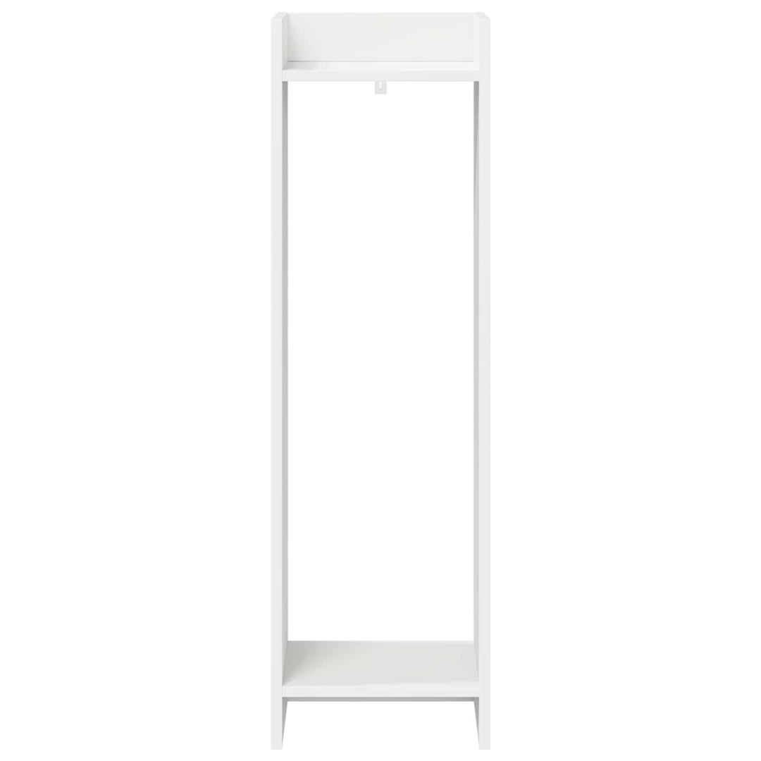 Planteholder 2 pcs Hvid 30 x 30 x 100 cm Konstrueret træ