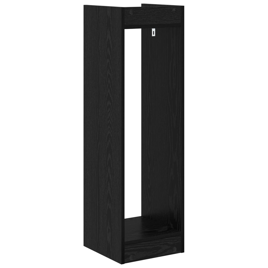 Planteholder Sort eg 30 x 30 x 100 cm Konstrueret træ