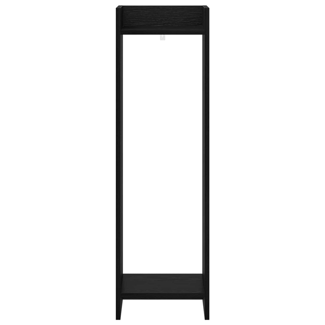 Planteholder Sort eg 30 x 30 x 100 cm Konstrueret træ