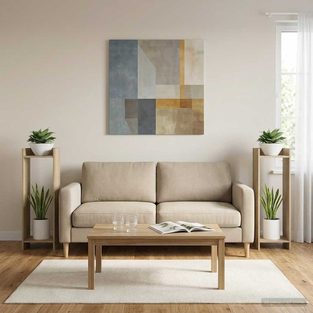 Planteholder 2 pcs Sonoma eg 30 x 30 x 100 cm Konstrueret træ