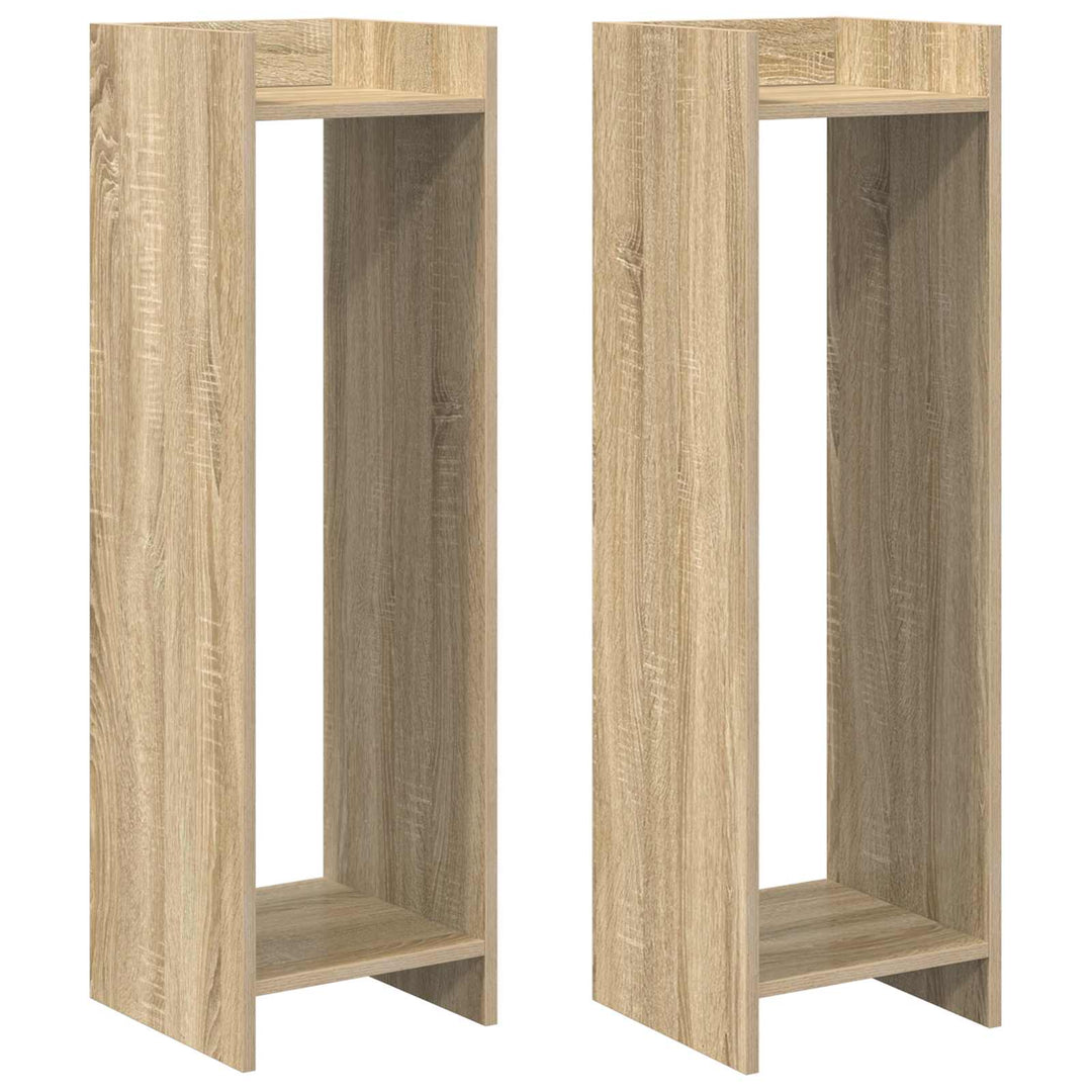 Planteholder 2 pcs Sonoma eg 30 x 30 x 100 cm Konstrueret træ