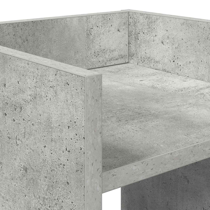Planteholder 2 stk. Betongrå 30 x 30 x 100 cm Konstrueret træ