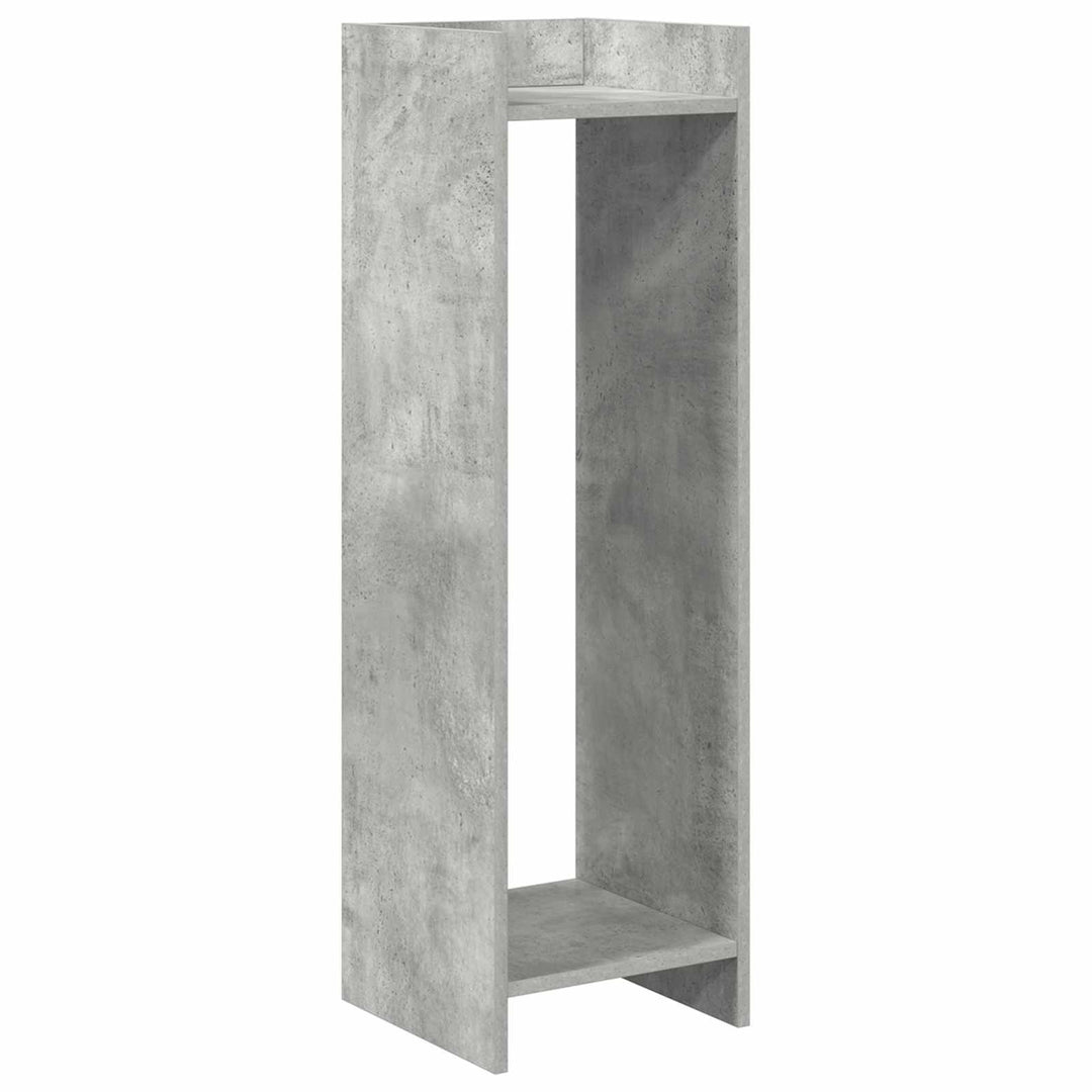 Planteholder 2 stk. Betongrå 30 x 30 x 100 cm Konstrueret træ