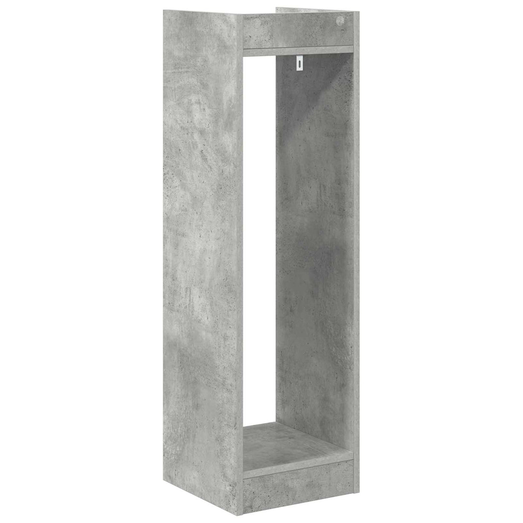 Planteholder 2 stk. Betongrå 30 x 30 x 100 cm Konstrueret træ
