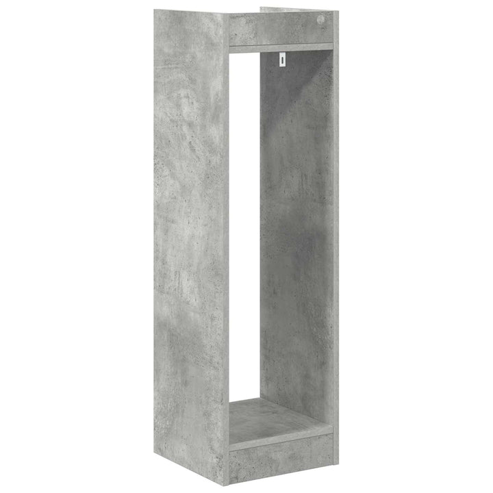 Planteholder 2 stk. Betongrå 30 x 30 x 100 cm Konstrueret træ