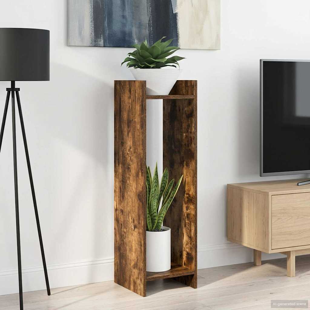 Planteholder Røget Eg 30 x 30 x 100 cm Konstrueret træ